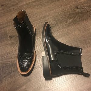 Black Studded Ankle Boots